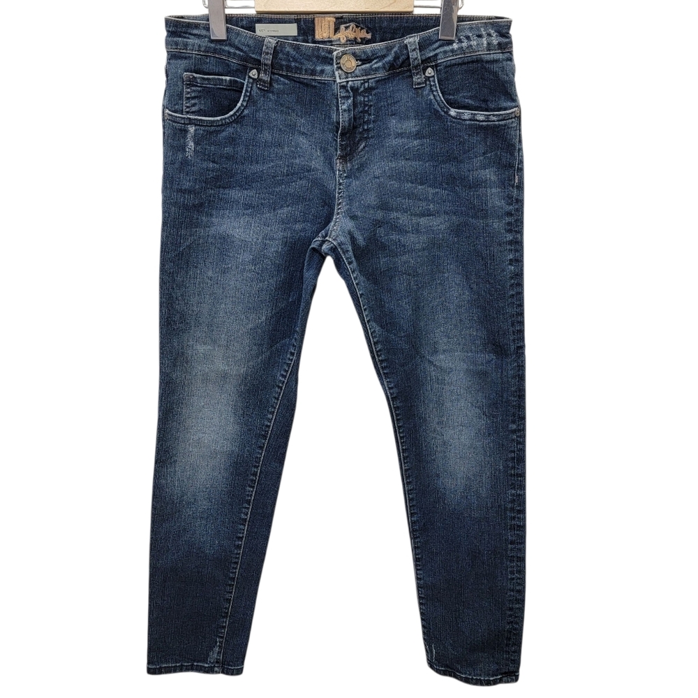 Kut from the Kloth Katy Boyfriend Jeans Blue Wash Denim Slim Leg Women’s Size 8 - Picture 5 of 16